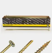 Inne akcesoria dekarskie - Wkręty ciesielskie łeb talerzowy 8x380 Torx 50szt - miniaturka - grafika 1