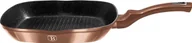 Patelnie - Berlinger Haus Patelnia PATELNIA GRANITOWA GRILLOWA 28 cm BH-1889 ROSE GOLD NOIR BH-1889 - miniaturka - grafika 1