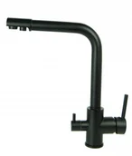 Baterie kuchenne - STELLMAN Bateria kuchenna do filtra wody SIVANA Czarna trójdrożna 1800SB - miniaturka - grafika 1