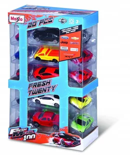 Maisto Zestaw Resoraków 20szt - Samochody i pojazdy dla dzieci - miniaturka - grafika 2