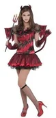 Stroje karnawałowe - Amscan Strój dla dziewczyn Słodka Diablica 12/14 l 999455 - miniaturka - grafika 1