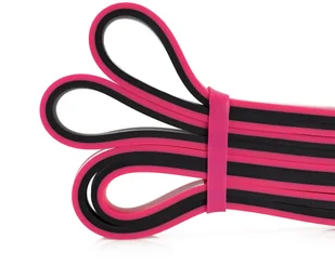 HMS Guma do ćwiczeń GU06 różowo-czarna 13 x 5 x 2250 mm - - Gumy, taśmy, ekspandery - miniaturka - grafika 4