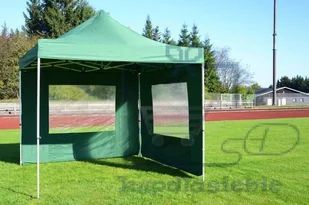 PROFI Garthen Pawilon ogrodowy rozkładany 3 x 3 m - zielony 2 ściany - Pawilony ogrodowe - miniaturka - grafika 2