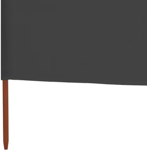 vidaXL Parawan 5-skrzydłowy z tkaniny, 600x160 cm, antracytowy vidaXL - Parawany - miniaturka - grafika 5