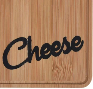EH Excellent Houseware Deska do krojenia Bambusowa DESKA DO SERÓW + nóż nożyk do sera 121206 - Deski do krojenia - miniaturka - grafika 2