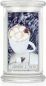 Świece - Kringle Candle Świeca zapachowa duży klasyczny słoik z 2 knotami Cashmere &amp Cocoa 623g ZD_14881 - miniaturka - grafika 1