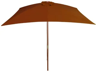 vidaXL Parasol ogrodowy na drewnianym słupku, terakota, 200x300 cm 313759 - Parasole ogrodowe - miniaturka - grafika 4