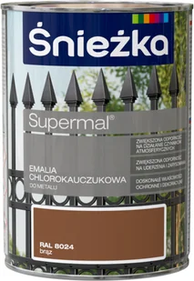 Śnieżka Emalia do metalu CHLOROKAUCZUKOWA SUPERMAL - Emalie - miniaturka - grafika 13
