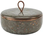 Koszyki łazienkowe - Aquanova Miska z pokrywką UGO Vintage Bronze - miniaturka - grafika 1