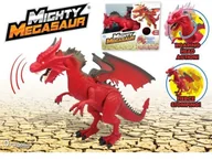 Figurki dla dzieci - DRAGON Mighty Megasaur Mighty Megasaur 30 CM Battery Operated Walking 987-80045 - miniaturka - grafika 1