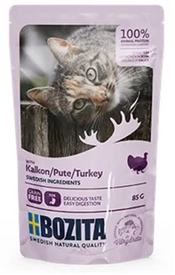 Bozita Cat Indyk w sosie saszetka 85g - Mokra karma dla kotów - miniaturka - grafika 2