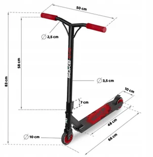 SOKE Hulajnoga wyczynowa Soke Evo red Czerwona - Hulajnogi - miniaturka - grafika 2