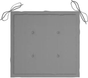 vidaXL Poduszki na krzesła ogrodowe, 6 szt., szare, 40x40x4 cm - Poduszki na krzesła - miniaturka - grafika 4