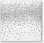 Gadżety dla niej i dla niego - Serwetki Confetti silver SDL098208 - miniaturka - grafika 1