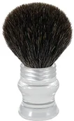 Pędzle do golenia - Hans Baier Exclusive XXL pędzel do golenia prawdziwej Szary dachu  uchwytem przezroczysty akryl/srebrny 51995 - miniaturka - grafika 1