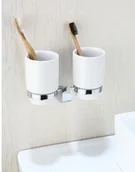 Kubki na szczoteczki do zębów - Blue Water Uchwyt ART PLATINO EMI-85052 z dwoma szklankami 5901730614671 - miniaturka - grafika 1