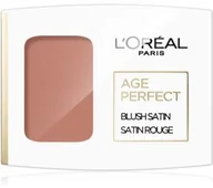 Cienie do powiek - Loreal Paris Paris Age Perfect Blush Satin róż do policzków odcień 107 Hazelnut 5 g - miniaturka - grafika 1
