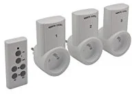 Gniazdka elektryczne - Perel 7500  3 N2 do gry 3-krotnie z pilotem zdalnego sterowania - miniaturka - grafika 1