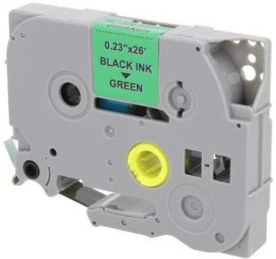 Brother Zamiennik taśmy TZE-711 6mm zielona/czarny - Etykiety do drukarek - miniaturka - grafika 2