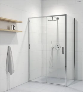 Oltens Fulla 130x80 cm prostokątna drzwi ze ścianką 20209100 OLT-20209100-0 - Kabiny prysznicowe - miniaturka - grafika 2