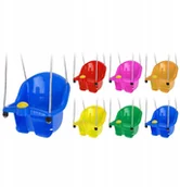 Place zabaw - Huśtawka kubełkowa dla dzieci + klakson Żółta - miniaturka - grafika 1