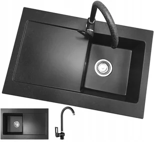 Laveo 6 kolorów Zlewozmywak Granitowy Duża Komora 20 cm - Zlewozmywaki - miniaturka - grafika 31