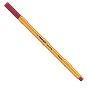 Cienkopisy - Stabilo Cienkopis ciemno czerwony 88/50 - miniaturka - grafika 1