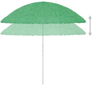 VidaXL Parasol plażowy, zielony, 300 cm 314699 VidaXL - Parasole ogrodowe - miniaturka - grafika 5