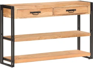 vidaXL Szafka, 120x30x75 cm, lite drewno akacjowe 321803 - Szafki do salonu - miniaturka - grafika 18