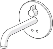 Baterie podtynkowe - Oras Electra Bateria umywalkowa bezdotykowa podtynkowa chrom 6614CZ - miniaturka - grafika 1