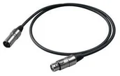 Kable - Proel Kabel XLR/XLR M/F bulk 5m Czarny - miniaturka - grafika 1