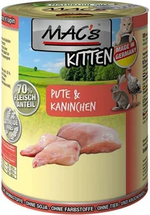 Macs Mac's Cat Kitten Karma z indykiem i królikiem dla kociąt 400g - Mokra karma dla kotów - miniaturka - grafika 2