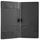 Wyposażenie lokali gastronomicznych - I LOVE MENU I LOVE MENU Teczka na rachunki RISTO | 2 kieszenie | kolor czarny, PCW, 21,7 x 12 x 0,5 cm RICO3X - miniaturka - grafika 1