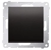 Wyłączniki światła i elektryczne - Kontakt Kontakt_Simon Przycisk pojedynczy zwierny bez piktogramu (moduł) 10AX. 250V. szybkozłącza antracyt DP1.01/48 - miniaturka - grafika 1