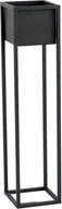 Kwietniki - Kwietnik Metalowy Stojak CUBO 90cm czarny skrzynka loft 05-01 - miniaturka - grafika 1