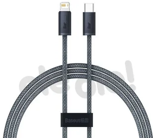 Baseus kabel do iPhone USB Typ C - Lightning 2m, Power Delivery 20W szary (CALD000116) CALD000116 - Kable USB - miniaturka - grafika 2