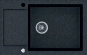 Zlewozmywaki - Kernau Zlew KGS M 6078 1B1D black metallic KGS-M-6078-1B1D-BLACK-METALLIC - miniaturka - grafika 1
