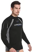Pływanie - Cressi męska Vest Man Long SL Thermo Rash Guard Protection rękawy przez długi czas, czarny, S/2 (48) XLW490502 - miniaturka - grafika 1