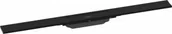 Odpływy liniowe - HANSGROHE 56044670 RainDrain Flex Element zewnętrzny odpływu 80 cm z możliwością przycięcia i do montażu w podłodze czarny matowy - miniaturka - grafika 1