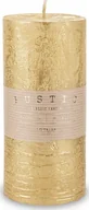 Świece - Art Pol Pol Pl Świeca Rustic Metalic Walec Duży Złoty 134765 - miniaturka - grafika 1