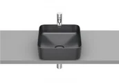 Umywalki - Roca A327532640 INSPIRA SQUARE Umywalka nablatowa 370x370 OCT FINECERAMIC ONYX - miniaturka - grafika 1