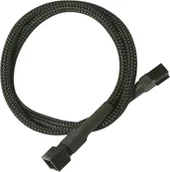 Kable komputerowe i do monitorów - Nanoxia Kabel zasilający 3-Pin Molex przedłużacz 30 cm black - 900100000 - miniaturka - grafika 1