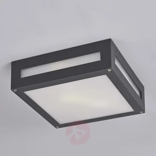 Lampenwelt Prostokątna zewnętrzna lampa sufitowa Nerea - Lampy ogrodowe - miniaturka - grafika 4