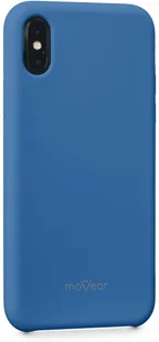 moVear Etui silikon iPhone Xs moVear silkyCase Szafirowy Niebieski A0IXSCSC0SHCSH - Etui i futerały do telefonów - miniaturka - grafika 3