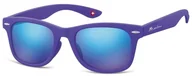 Okulary przeciwsłoneczne - Montana Okulary przeciwsłoneczne Lustrzanki dziecięce nerdy wayfarer 965F fioletowe matowe 965F - miniaturka - grafika 1