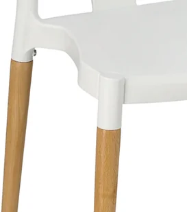 Simplet Krzesło Wicker PP Simplet białe - Krzesła - miniaturka - grafika 8