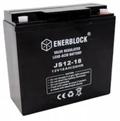 Baterie do zasilaczy awaryjnych UPS - Akumulator Enerblock 18AH JS12-18 220A Ups Piec - miniaturka - grafika 1