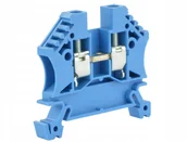 Bezpieczniki elektryczne - Złączka szynowa Zug na szynę TH35 2,5 niebieska - miniaturka - grafika 1