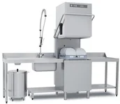 Zmywarki gastronomiczne - RM Gastro Zmywarka kapturowa do szkła i naczyń z pompą | NT102P NT102P - miniaturka - grafika 1