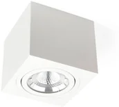 Lampy sufitowe - OxyLED Oprawa sufitowa spot kostka SASARI SQ 10W neutralna 4000K biały szer. 12,2cm - 10 biały Biała Neutralna Kwadrat OXY DLN10 36 4K S - miniaturka - grafika 1